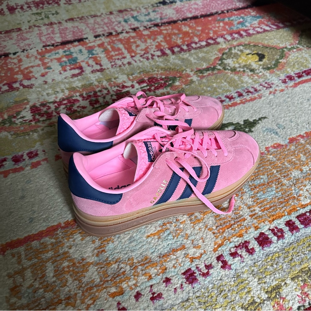 Womens Adidas Gazelle Bold 'Pink Glow Gum'